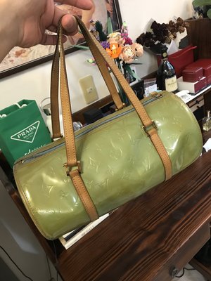 Louis Vuitton LV vintage 復古圓桶包PAPILLON 時尚螢光綠 周湯豪