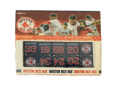 [現貨]骨牌桌遊紙盒組 配對接龍益智遊戲 MLB波士頓紅襪Boston Red Sox美國職業棒球親子遊戲 生日交換禮物