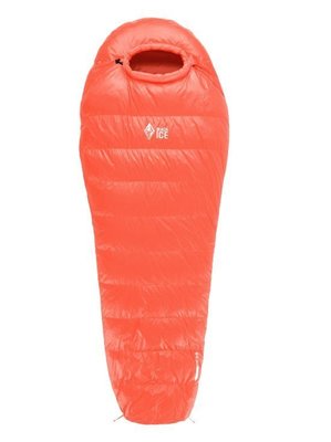 【戶外便利屋】新款 BlackICE 黑冰 B400輕量600FP羽絨睡袋 (2~13℃)/登山露營兩用(紅色M)