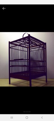 [ 三集 ] 老件 鳥籠 材質: 竹 規格: 21.5x19x30公分