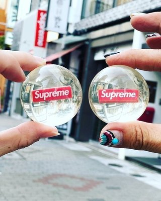 ☆AirRoom☆【現貨】2018AW Supreme bouncy ball 水晶球 透明 BOX LOGO