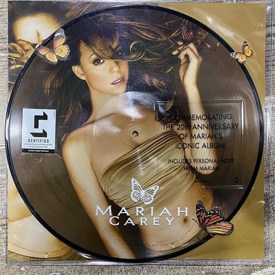 only懷舊 現貨 瑪麗亞凱莉 Mariah Carey Butterfly 畫膠 黑膠唱片LP