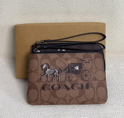 【九妹精品】COACH Cn006 cn005 新款女士 迪士尼限量版三款零錢包 手腕包 手拿包