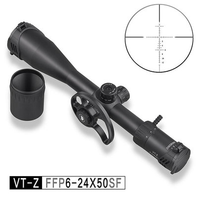 台南 武星級 DISCOVERY 發現者 VT-Z 6-24X50 SF FFP 狙擊鏡 ( 真品瞄準鏡抗震倍鏡氮氣快瞄