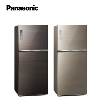 ☎『免運費』Panasonic【NR-B582TG】國際牌580L變頻新一級雙門冰箱~玻璃無邊框~超大冷凍室~台灣製造