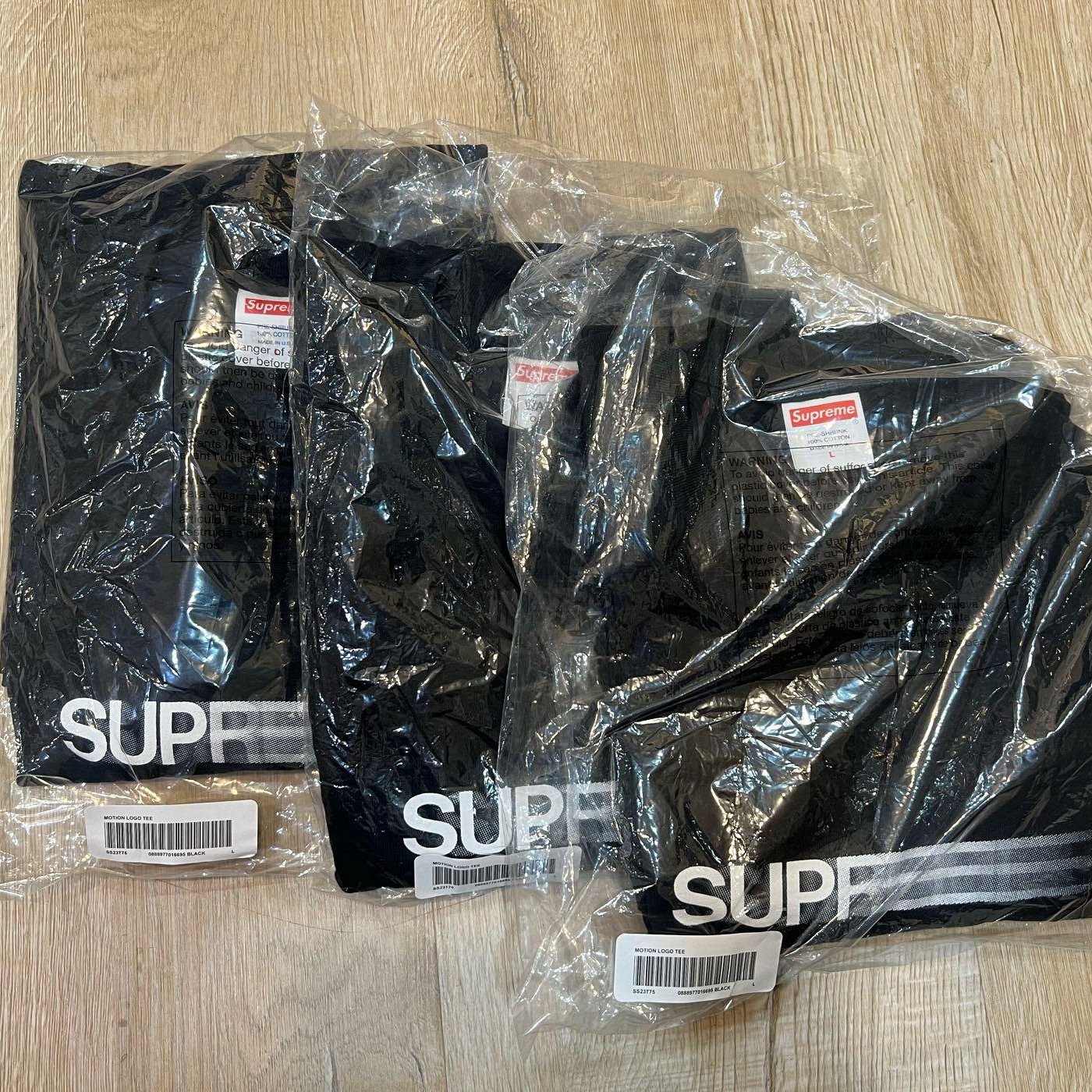 全新真品現貨在台supreme motion logo tee ss23 black 黑色白logo 幻影