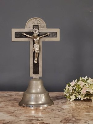 比利時 錫雕刻 教堂 耶穌 十字架 基督教 天主教 歐洲老件  m2006【卡卡頌  歐洲古董】✬