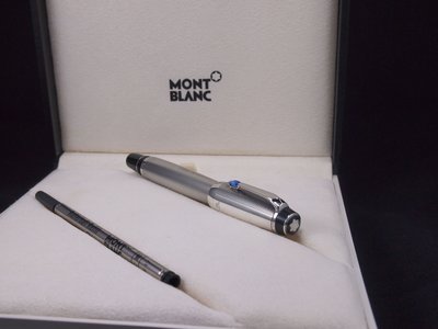 MontBlanc Boheme 萬寶龍 鋼珠筆 25370 銀製筆身 藍寶石 正品 精品 附購買證明