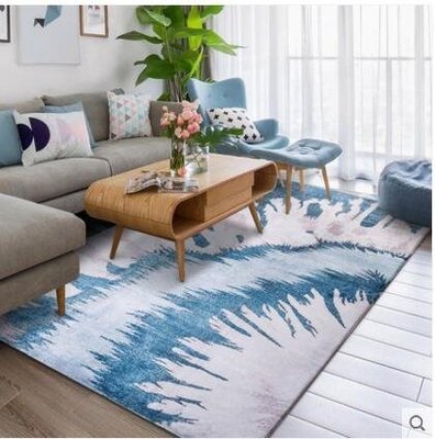 『格倫雅品』地毯北歐客廳歐式簡約現代毯-120x180cm蔚藍生活促銷 正品 現貨