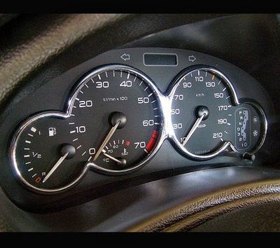 圓夢工廠 Peugeot 寶獅 206 206CC 1998~2014 改裝 鍍鉻銀 儀表板飾框 儀錶板框飾貼
