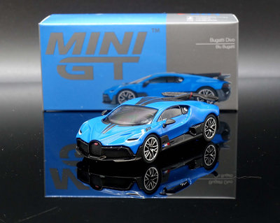 【MASH】現貨特價 Mini GT 1/64 Bugatti Divo Blu Bugatti 左駕# 601