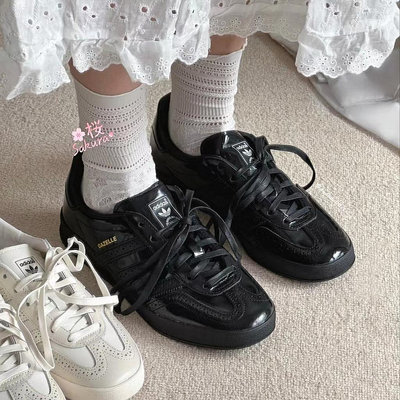 【明朝運動館】日本代購Adidas originals Gazelle Indoor花雕紋 白色 黑色 休閒鞋耐吉 愛迪達