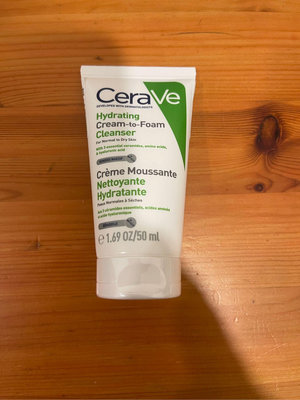 全新 現貨 CeraVe適樂膚 溫和洗卸泡沫潔膚乳 50ml（特價69元）