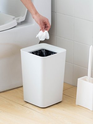 “正品”垃圾桶日本進口ASVEL簡約家用客廳廚房衛生間辦公無蓋垃圾筒紙簍