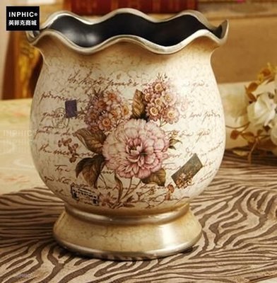 INPHIC-歐式古典彩繪陶瓷花瓶 美式家居擺設裝飾品 玄關 五斗櫃擺設-A款單瓶_S01870C