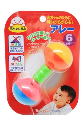 【Toyroyal 樂雅】幼兒手搖玩具-雙邊手搖鈴(F3226)『CUTE嬰用品館』