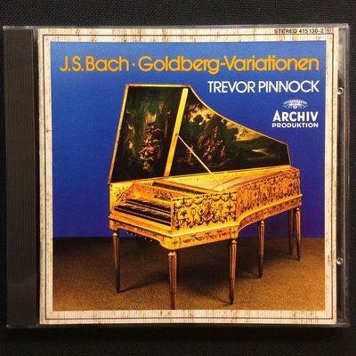 國王的安眠藥/Bach巴哈-郭德堡變奏曲 Pinnock平諾克（大鍵琴）1980年德版全銀圈版無ifpi無條碼