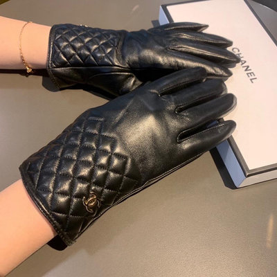 觸屏手套 Chanel香奈兒女士新款高檔羊皮手套進口羊皮 皮質細膩柔軟 認準進口羊皮特有手感
