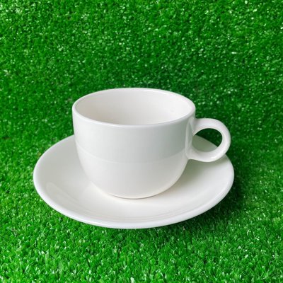 大同瓷器P8660CS 咖啡杯盤組-滿杯150cc,杯口徑7.5*h5.5cm,盤：12.8cm