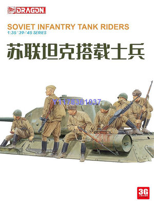 威龍塑料拼裝兵人 6197 蘇聯坦克搭載士兵 1/35