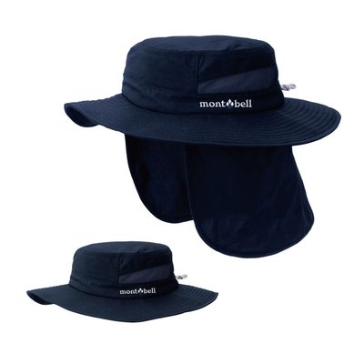 【mont-bell】1118286 BKNV 海軍藍 遮陽圓盤帽 SAHARA HAT 遮陽帽