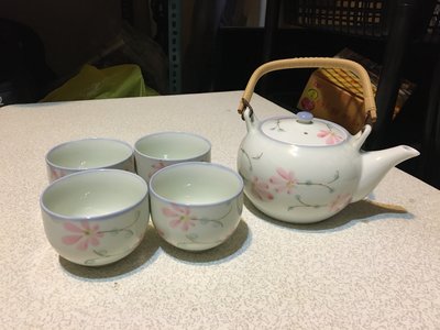 658二手 有田燒 茶杯組 泡茶組 內裝物全新 盒子有放久的痕跡 日本