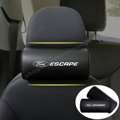護頸枕適用福特Ford Escape 碳纖維 車用靠枕 睡覺神器 車用側睡頭枕汽車裝飾車用百貨-星紀汽車/戶外用品