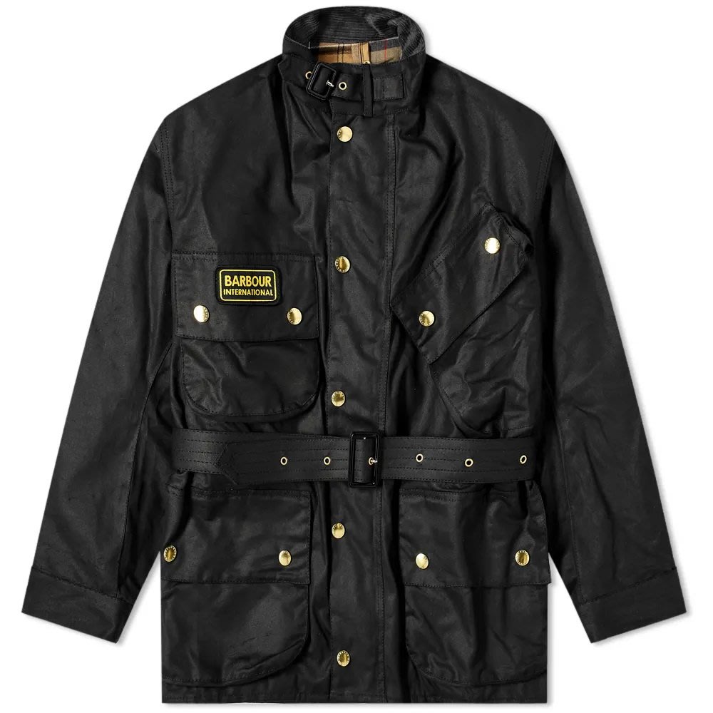 【英國Barbour】INTERNATIONAL ORIGINAL黑色防水油布夾克油布