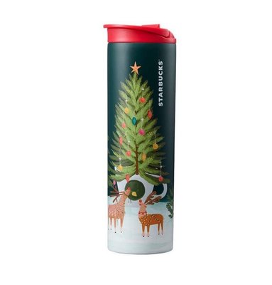 現貨快出 韓國星巴克聖誕限定款保溫瓶 Starbucks-1耶誕樹與鹿