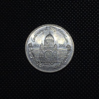 澳洲紀念幣 2001年 [ 維多利亞 ] 紀念聯邦一百週年 20 cents / Victoria 20分 硬幣 錢幣 特殊幣 澳大利亞