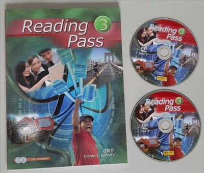 Reading Pass 3: 全民英檢GEPT 英語閱讀 聽力 口說練習 (附2CDs 全新未使用 原價300)