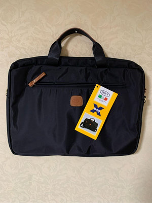 義大利BRIC’S黑色 公事包 電腦包 經典款 側背包  行李袋 肩包 防潑水 書包 附長揹帶（全新台北現貨）