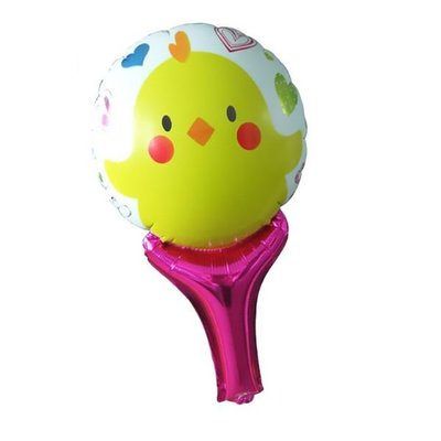【氣球批發廣場】1號小黄鴨手持棒兒童生日派對活動玩具汽球 打擊棒加油棒球手持拍拍棒