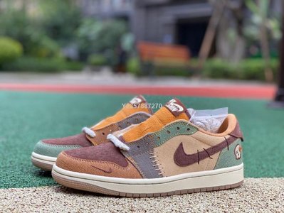 Air Jordan1 Low 巫毒娃娃 咖啡 棕色 經典 滑板鞋dz7292-200