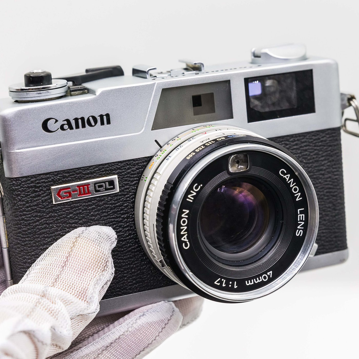 二手新中古:經典Canon QL17 Glll三代40mm F1.7大光圈旁軸相機消失的