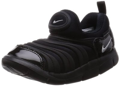 【NIKE 耐吉】DYNAMO FREE(TD)毛毛蟲鞋 兒童運動鞋 黑色343938-004 尺寸:US 6C，9c,  10C