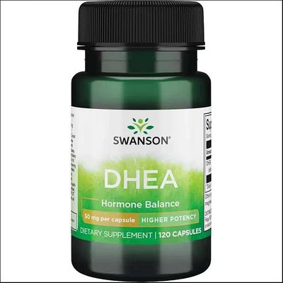 美國swanson DHEA脫氫表雄酮50mg 120粒