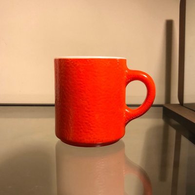 牛奶玻璃 紋理 馬克杯 milk glass mug pattern cup /fire king