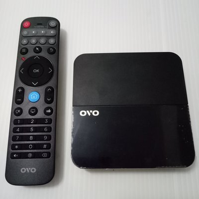 4K電視盒 型號: OVO B6 原廠正版第四台  附遙控器、HDMI線、變壓器 (外表九成新，機器故障需自行送修)