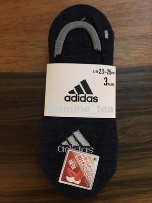 10a-23/NEW＜日本adidas　LOGO商標船型短襪/3雙＞23~25cm