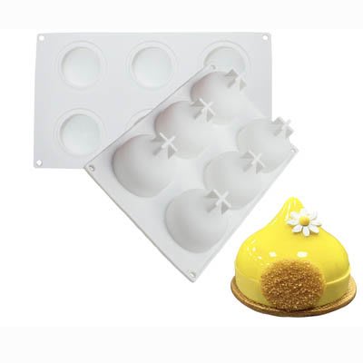 6連水滴法式西點矽膠模具 慕斯蛋糕矽膠模具