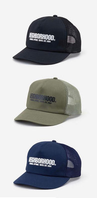 NEIGHBORHOOD LOGO PRINT MESH CAP 帽子 網帽。太陽選物社