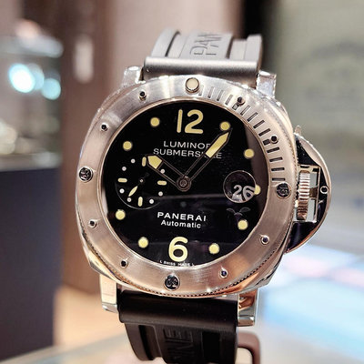 【個人藏錶】 PANERAI 沛納海 PAM024 潛水錶 日期窗 自動上鍊 44mm 全套 2017年 台南二手錶