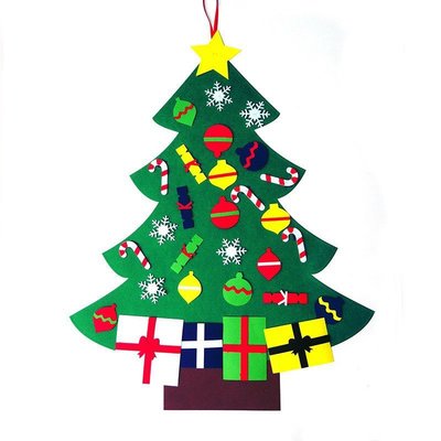 毛氈聖誕樹 毛氈聖誕裝飾品 商場聖誕裝飾掛件聖誕樹掛件