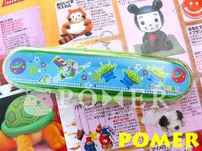 ☆POMER☆日本迪士尼正品 Pixar 玩具總動員 三眼怪 巴斯光年 筷子 湯匙 叉子 附收納盒 兒童餐具 環保餐具組