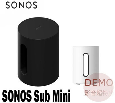 ㊑DEMO影音超特店㍿ SONOS Sub Mini   WiFi 無線智慧 重低音 喇叭 (1支)