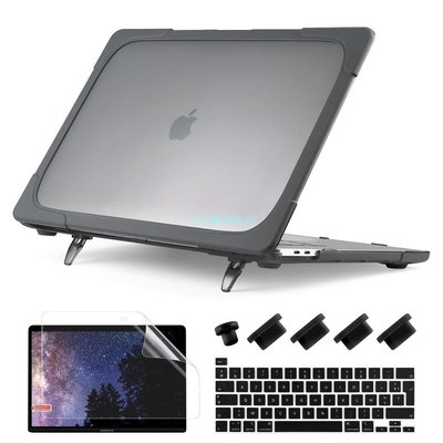 MacBook保護套蘋果電腦殼 MacBook Air 13吋 Pro 14 15 16 2022保護殼 A2681支架防摔 鍵盤膜螢