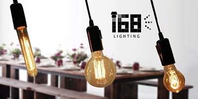 【168 Lighting】 LOFT工業風極簡黑色燈頭吊燈＊G 80206＊