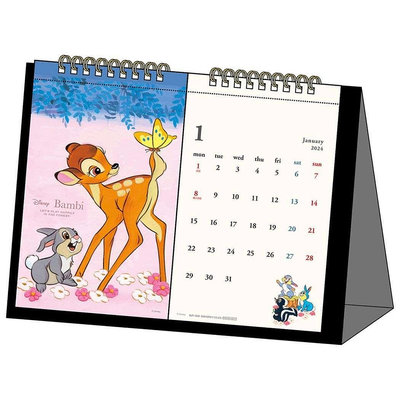 ♥小花花日本精品♥ 迪士尼 2024年 桌曆 日本節慶  無台灣農民曆 ~ 3
