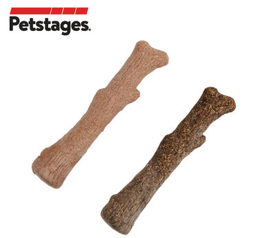 美國 Petstages 史迪克 森林史迪克-2件組(M/中型犬) 潔牙骨樹枝 狗狗玩具 潔牙 耐咬 樹枝 鹿角 潔牙骨